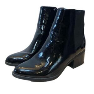 Call It Spring Vegan Patent Leather Boots/Size 6.5